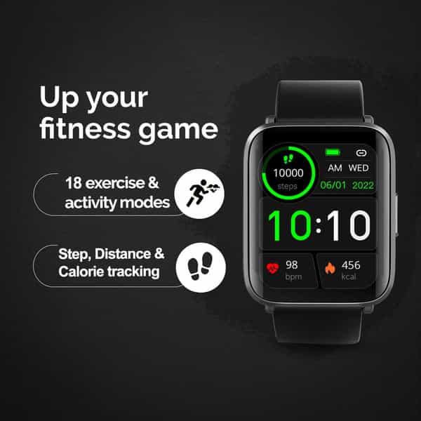 Goqii Smart Vital Ultra Smartwatch|1.78'' Amoled |Spo2| 10 Days Battery | 3 Months Personal Coaching