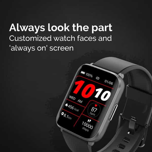 Goqii Smart Vital Ultra Smartwatch|1.78'' Amoled |Spo2| 10 Days Battery | 3 Months Personal Coaching