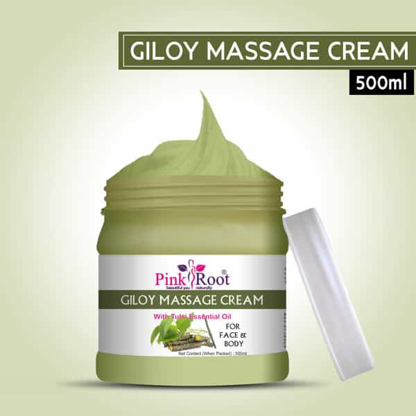 Pink Root Giloy Anti Aeging Face & Body Massage Cream 500Ml