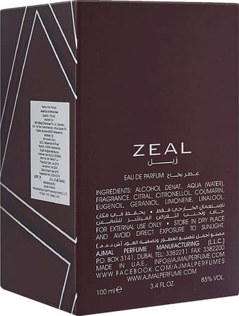 Ajmal Zeal Eau De Parfum 100ml Perfume For Men And Titanium Eau De Parfum 100ml Perfume For Men