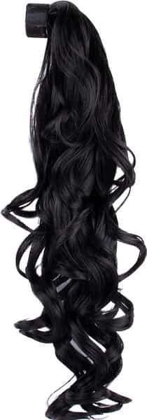 Streak Street Curly Jet Black Ponytail