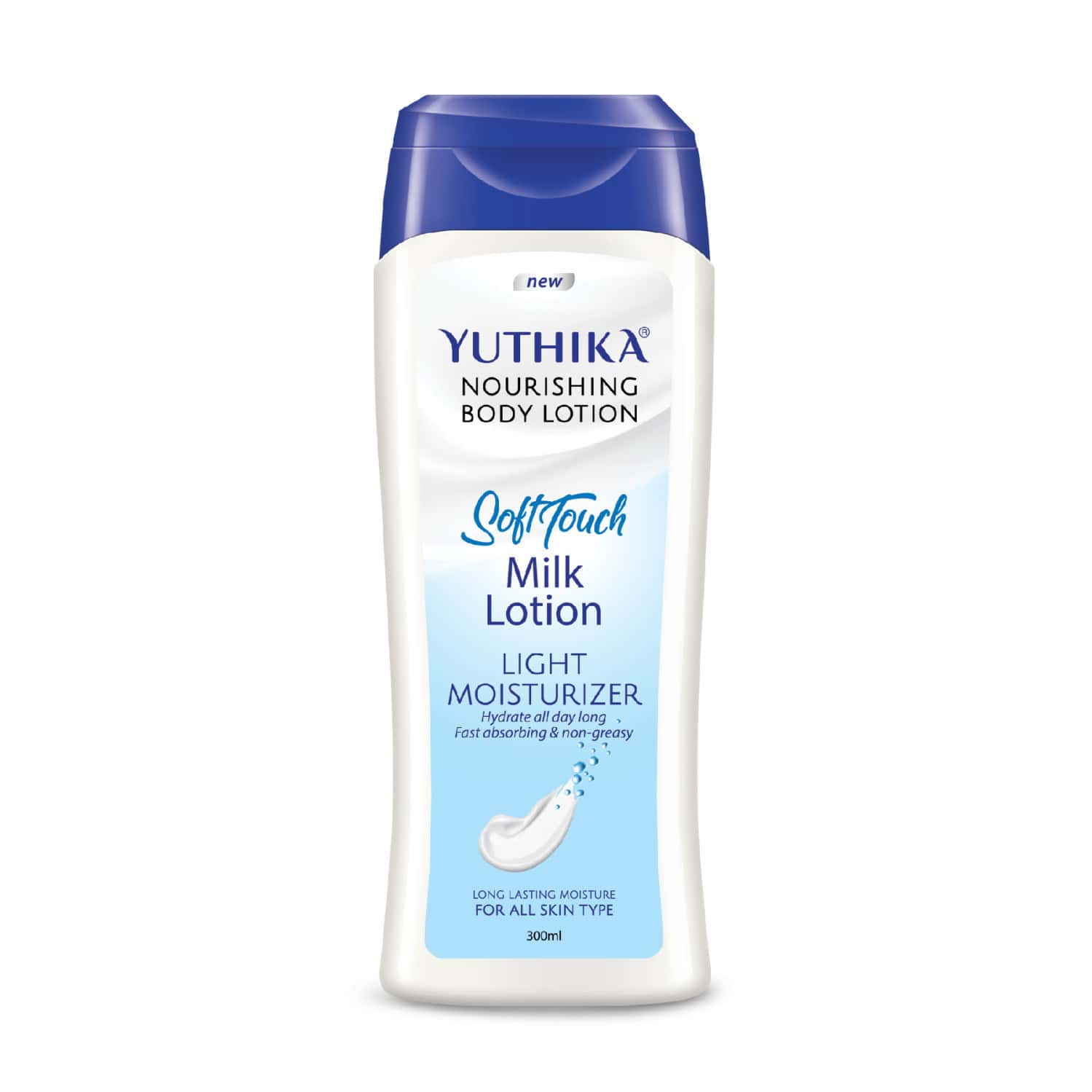 Yuthika Milk Body Lotion 300ml | Non Greasy Nourishing Body Lotion | Fast Absorbing