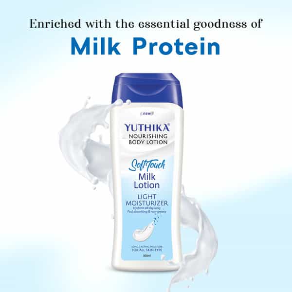 Yuthika Milk Body Lotion 300Ml | Non Greasy Nourishing Body Lotion | Fast Absorbing