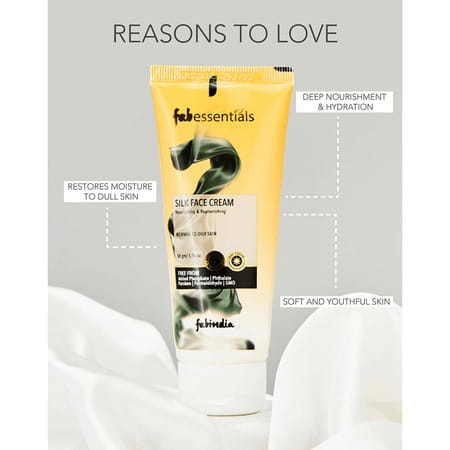 Fabessentials Silk Face Cream | With The Goodness Of Wheatgerm & Vitamin E 50g
