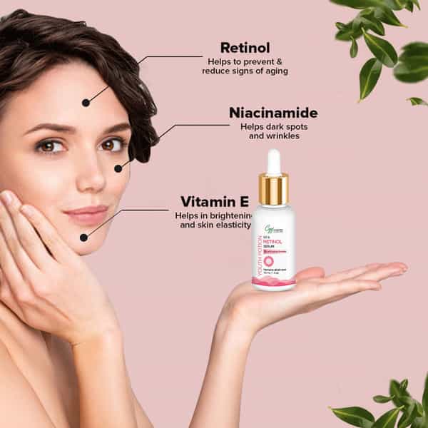 Cgg Cosmetics Ratinol Serum 30Ml | Moisturizer 50Ml | Toner 100Ml Combo Packs