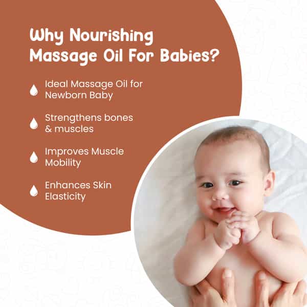 Mother Sparsh Nourishing Baby Massage Oil - 100Ml