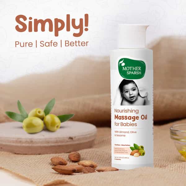 Mother Sparsh Nourishing Baby Massage Oil - 100Ml