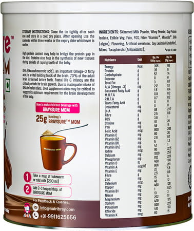 Braysure Mom Chocolate - 200 G - Tin Pack