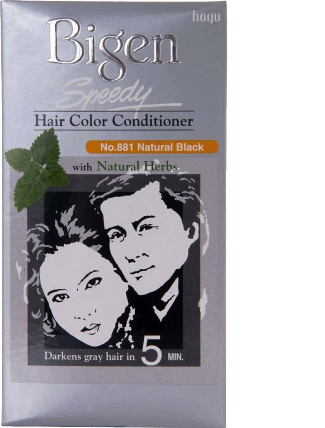 Bigen Speedy Hair Color Natural Black 881 80g