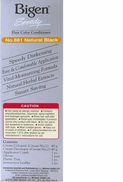 Bigen Speedy Hair Color Natural Black 881 80G
