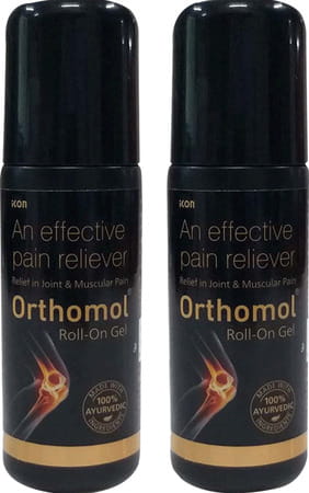Orthomol Ayurvedic Pain Relief Roll On Gel 75 Gm (Pack Of 2)