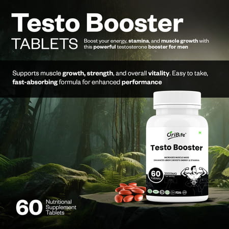 Oribite Testo Booster Tablets For Strength & Performance 60 Tablets