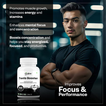 Oribite Testo Booster Tablets For Strength & Performance 60 Tablets