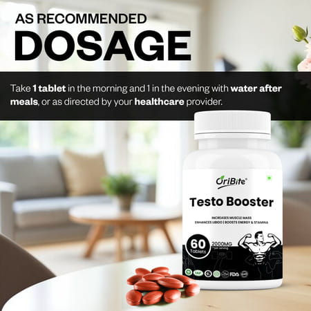 Oribite Testo Booster Tablets For Strength & Performance 60 Tablets