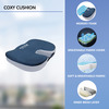 Stergic Coccyx Cushion Orthopedic Memory Foam Seat Pad For Tailbone Sciatica & Back Pain 1 No's