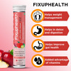 Fixuphealth Apple Cider Vinegar With The Mother B6 B12 Apple Flavour 15 Tab With Weight Management