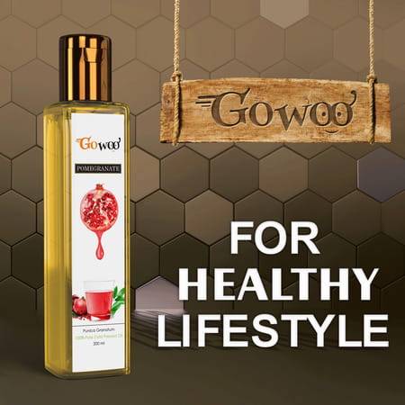 Go Woo 100% Pure Pomegranate Seed Carrier Oil Cold Pressed