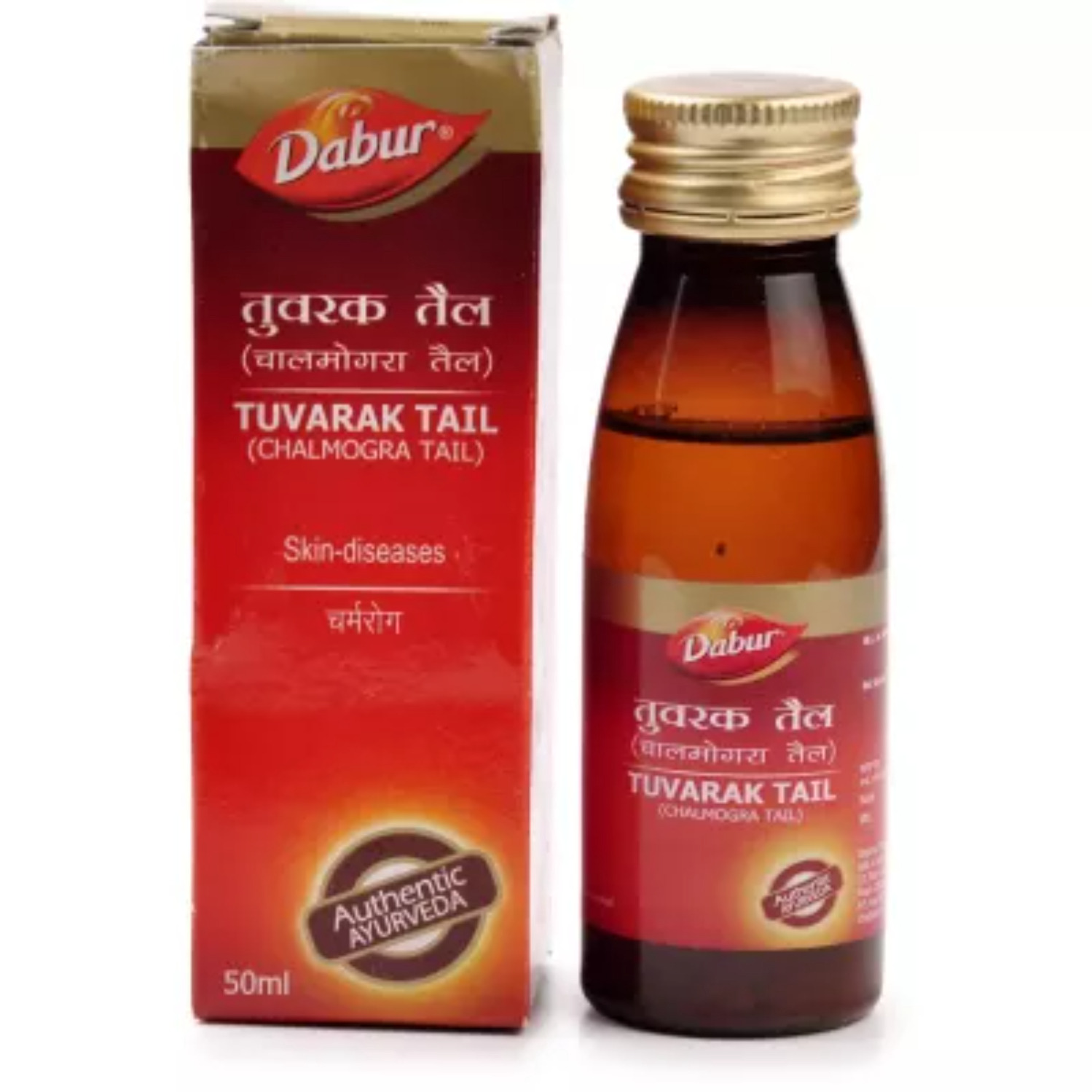 Dabur Tuvarak (chalmogra) Tail - Bottle (50 Ml)