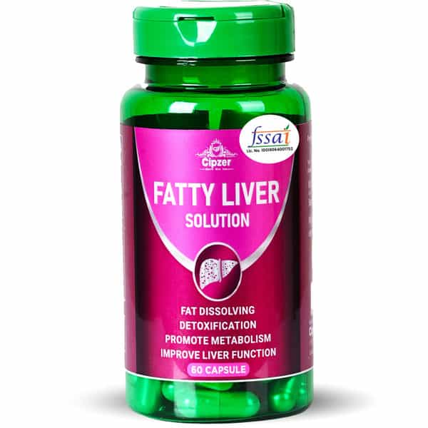 Cipzer Fatty Liver Solution Capsule Manage Fatty Liver Conditions,Supports Liver Health 60 Capsules