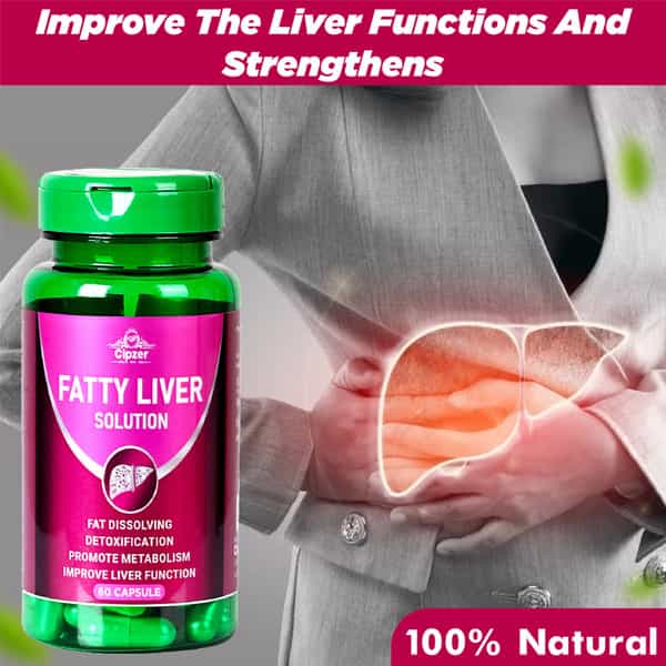 Cipzer Fatty Liver Solution Capsule Manage Fatty Liver Conditions,Supports Liver Health 60 Capsules