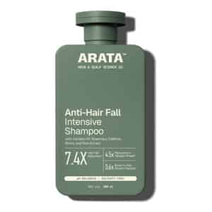 Arata Anti - Hair Fall Shampoo | Hair Fall Reduction | Caffeine & Rosemary | 200 Ml