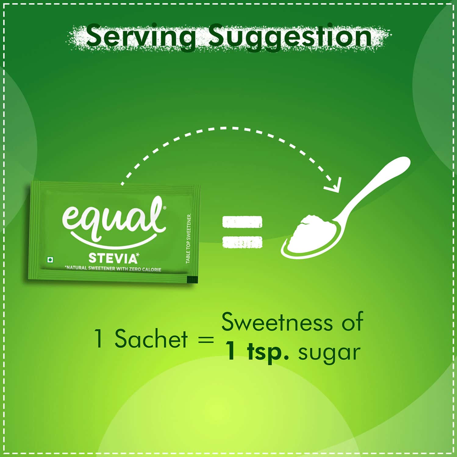 Buy EQUAL STEVIA NATURAL SWEETENER SUGAR FREE 50 SACHET PACK OF 6