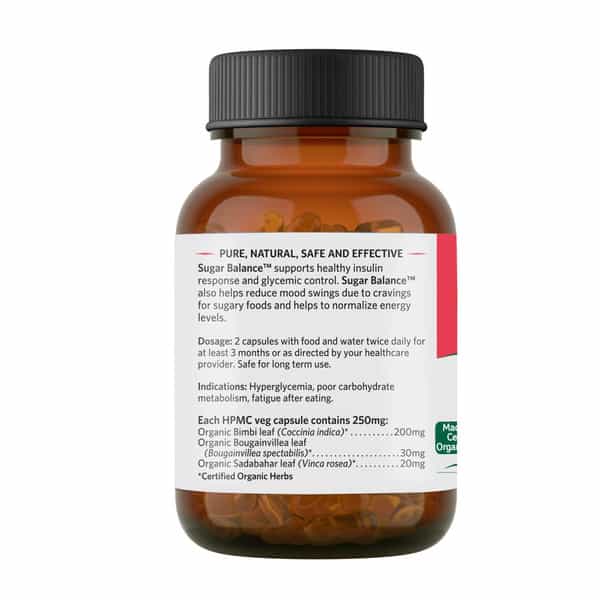Organic India Sugar Balance Capsule 60