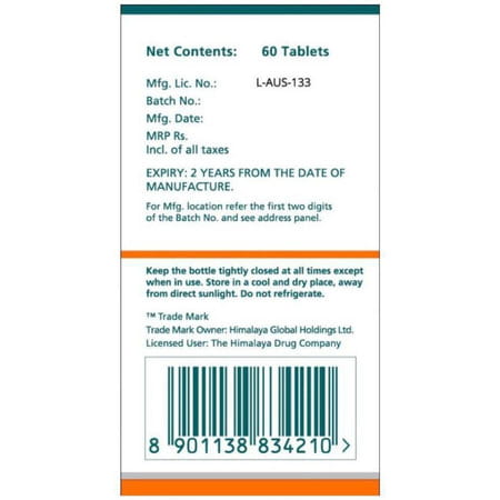 Himalaya Brahmi 60 X 2 120 Tablets Pack Of 2