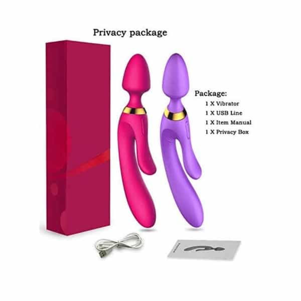 Triple Use Dapper Vibrator G Spot Clitoris Anal Dildo