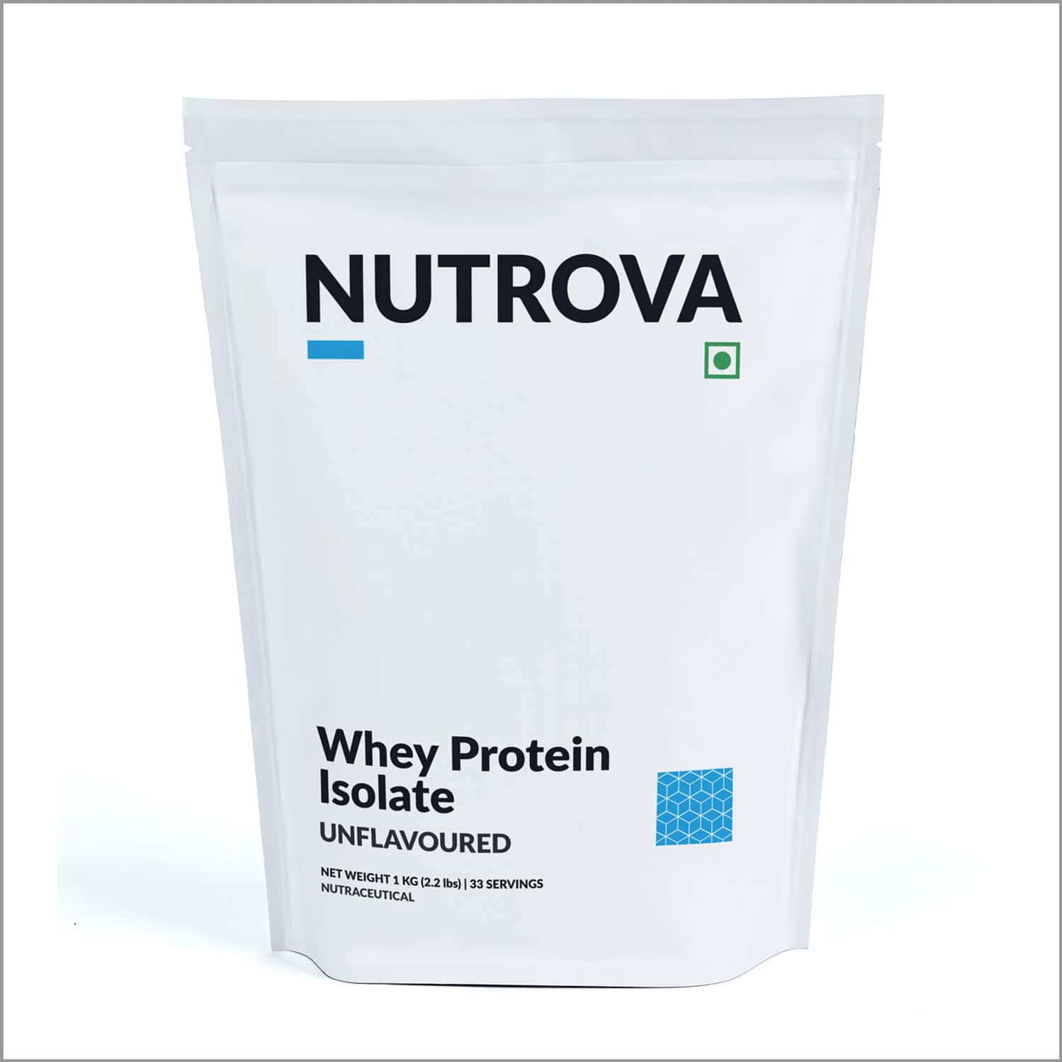 Nutrova Whey Protein Isolate (Unflavoured) - 1 Kg