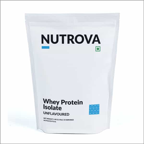 Nutrova Whey Protein Isolate (Unflavoured) - 1 Kg
