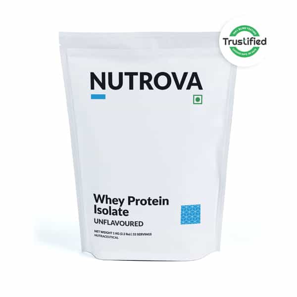 Nutrova Whey Protein Isolate (Unflavoured) - 1 Kg