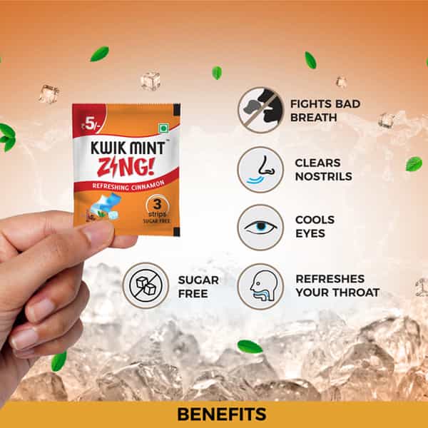 Kwik Mint Zing Mouth Freshener - Pack Of 2