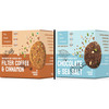The Snack Company Cookies Combo - Chocolate & Sea Salt + Filter Coffee 7& Cinnamon - 2X210g