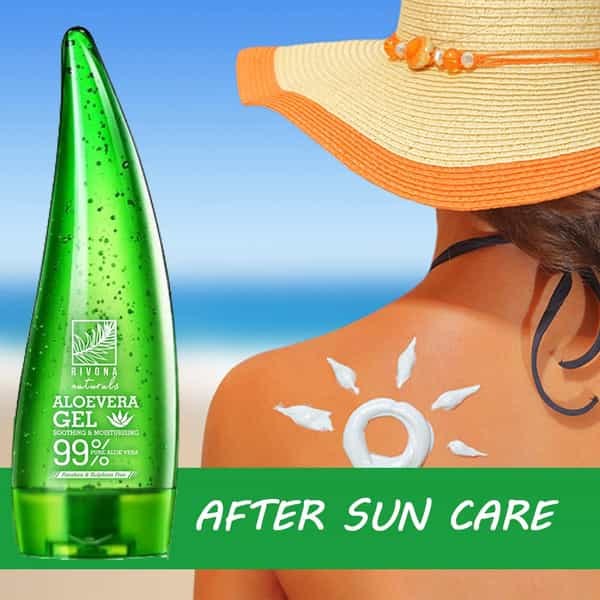 Rivona Naturals 99% Pure & Organic Aloe Vera Gel For Face | Skin And Hair - 125 Ml