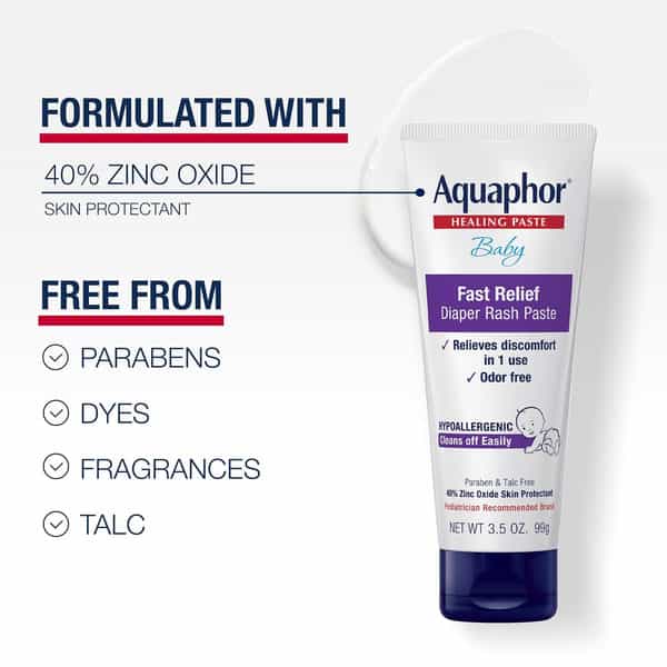 Aquaphor Baby Fast Relief Diaper Rash Cream 99 Gm