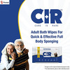 Cir Soft Body Cleansing Wet Bed Bath Wipes For Adults Extra Large | 10 Wipes(Pack Of 12) | 120 Wipes
