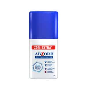Abzorb Total Skin Relief Dusting Powder (20% Extra) Bottle Of 60gm