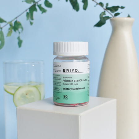 Briyomin B12 - 500 Mcg Bioactive Vitamin B12 (Methylcobalamin) - 90 Capsules