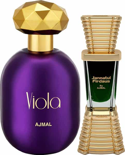 Ajmal Viola Edp 75Ml Perfume For Women And Jannatul Firdaus Cp Oil 10Ml For Unisex