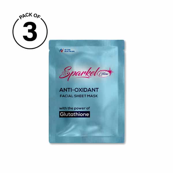 Sparkel Glow - Anti Oxidant Face Sheet Mask - Pack Of 3