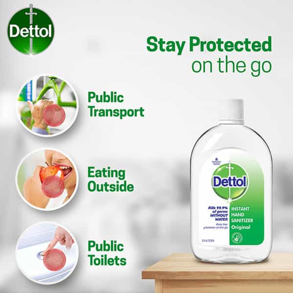Dettol Instant Hand Sanitizer Original 200 Ml