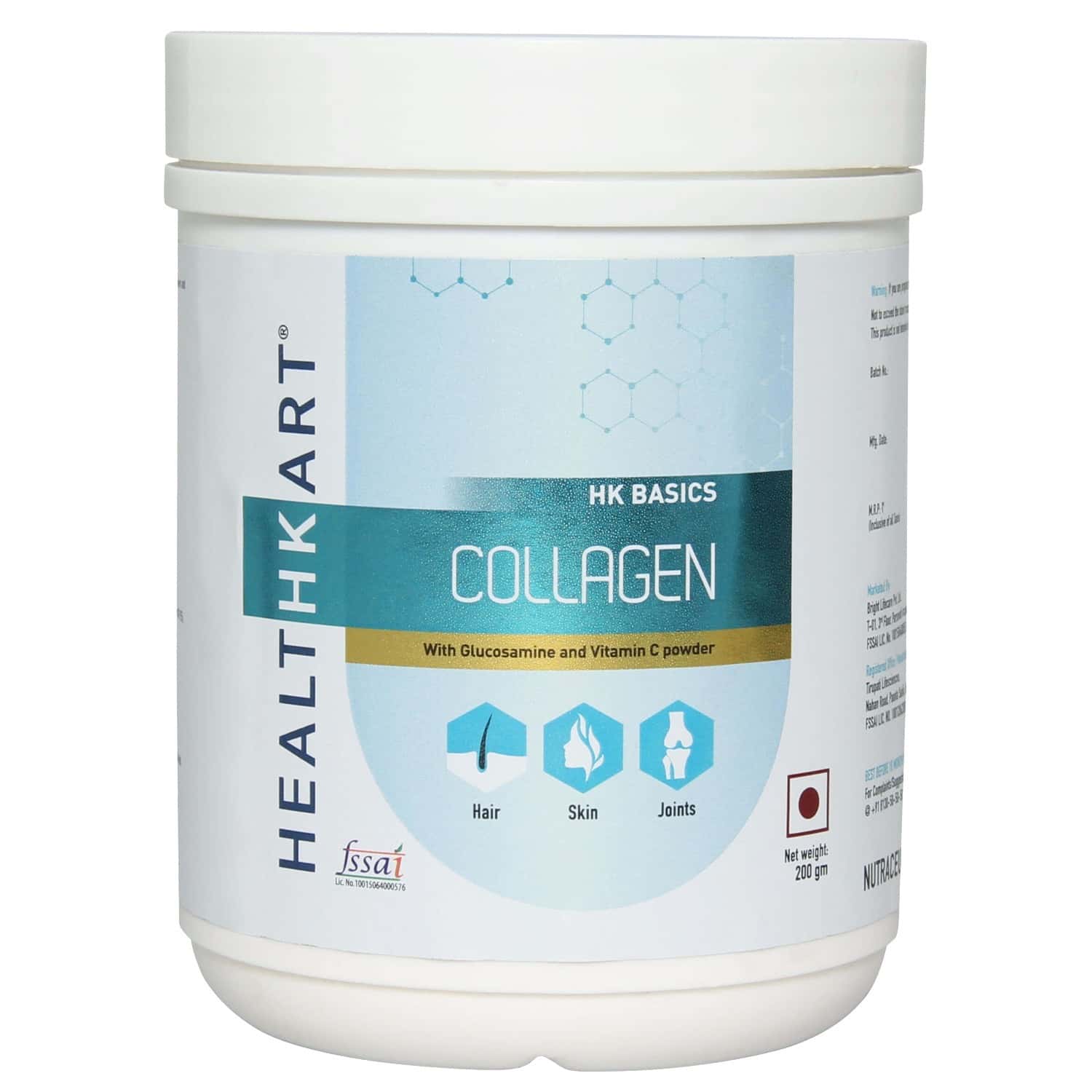 Buy Healthkart Collagen With Glucosamine And Vitamin C Powder 200gm
