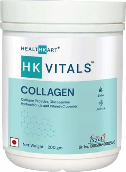 Healthkart Collagen With Glucosamine And Vitamin C Powder - 200Gm