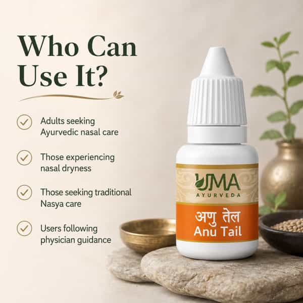 Uma Ayurveda Anu Tail Ayurvedic Oil 10 Ml