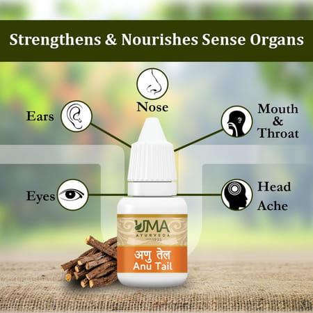 Uma Ayurveda Anu Tail Ayurvedic Oil 10 Ml