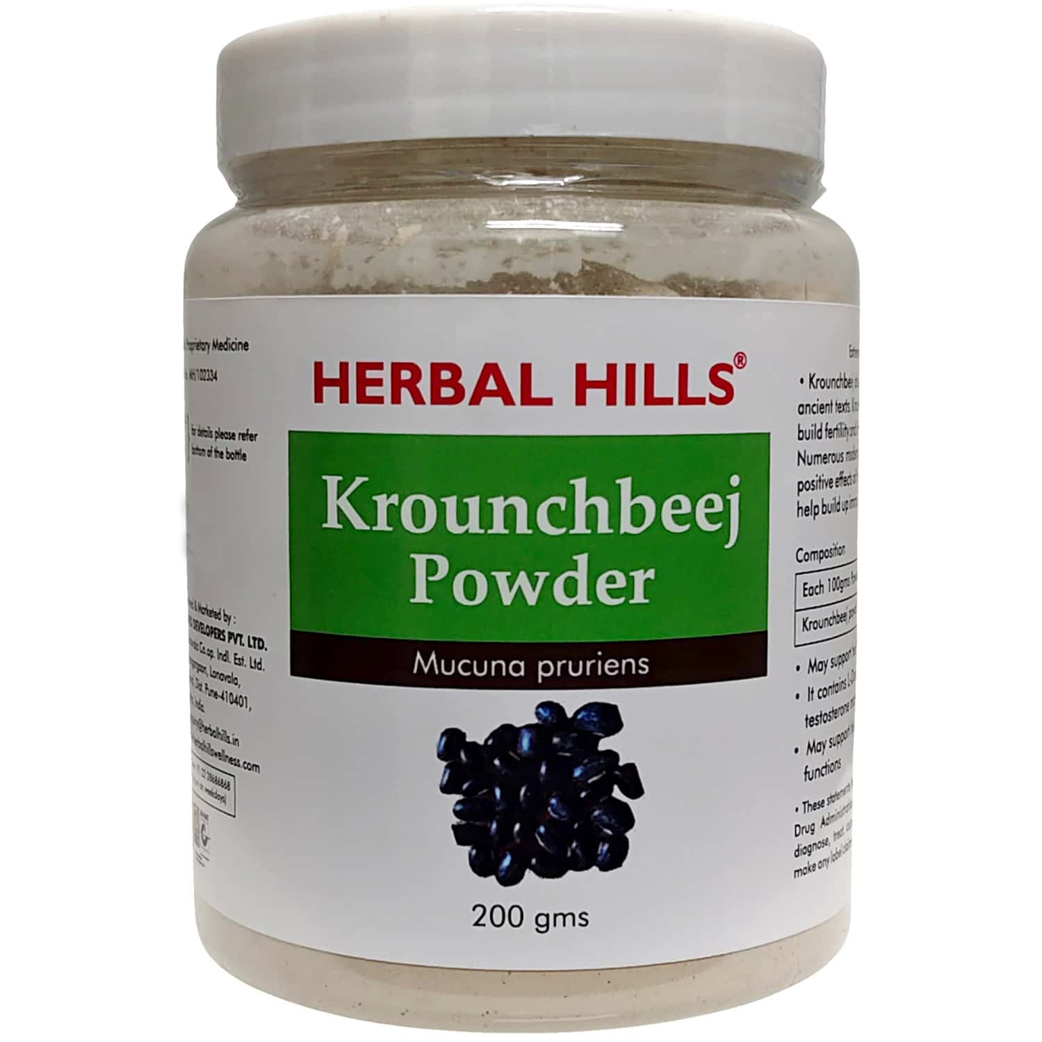 Herbal Hills Krounch Beej Powder Krounchbeej Powder 200 Gram (pack Of 2)