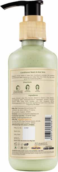 Vagad's Khadi Neem And Aloe Vera Conditioner 200Ml | Hair Nourishment | Hair Moisture