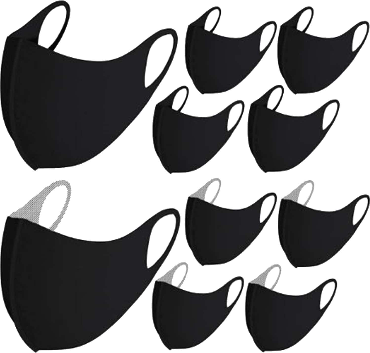 Arcatron Mobility Combo 5 Silver+ 5 Copper Treated Face Mask - Breathable & Stretchable - Washable