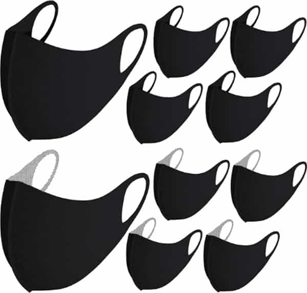 Arcatron Mobility Combo 5 Silver+ 5 Copper Treated Face Mask - Breathable & Stretchable - Washable